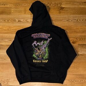 Black Hoodie with Graphic Design